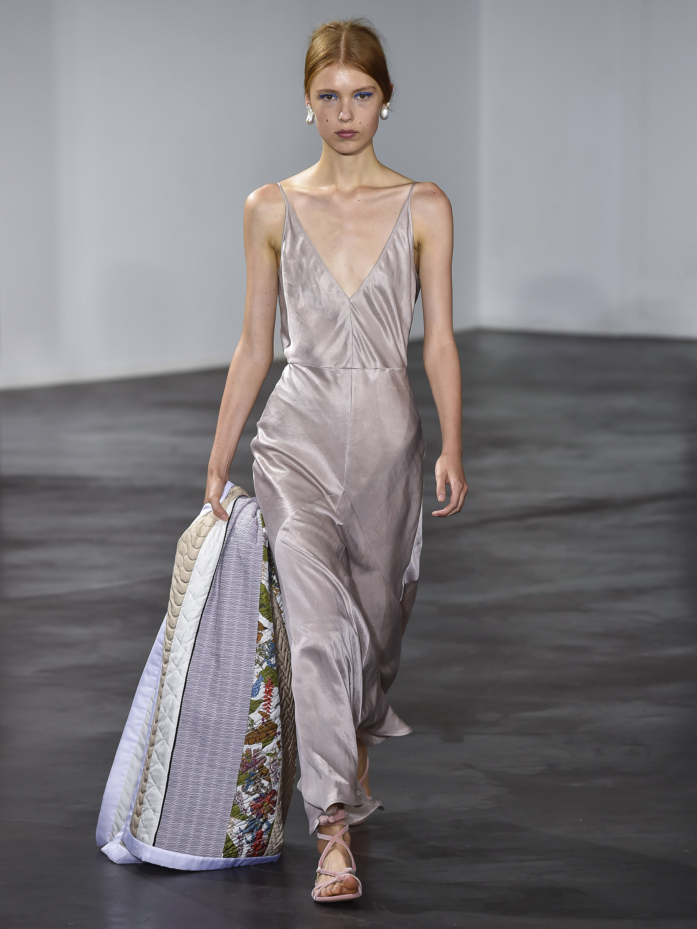 designer silk slip dress