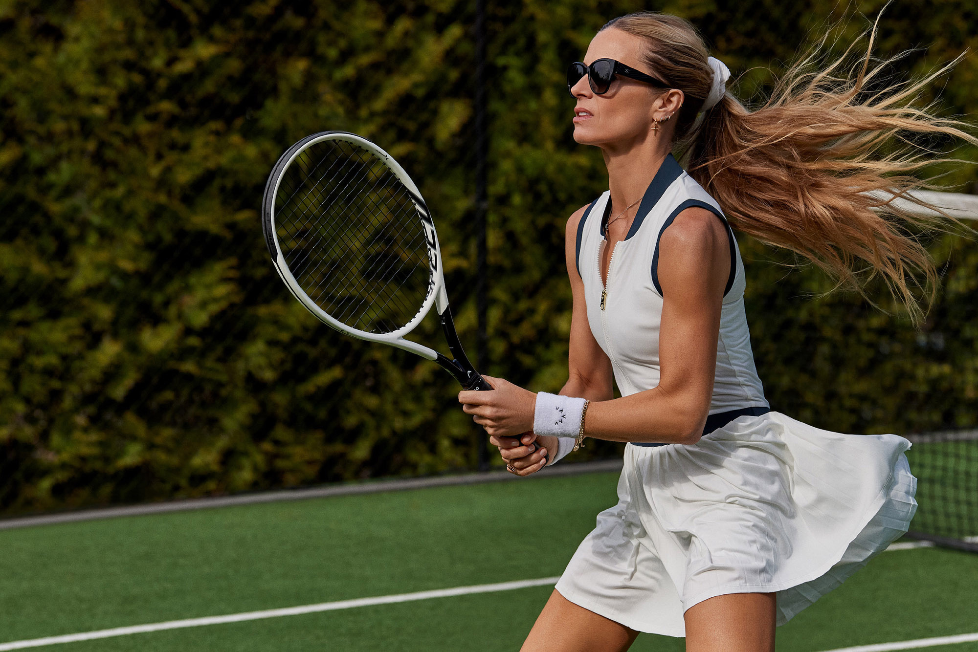 Laura Bailey Showcases Varley's New Tennis Collection | PORTER