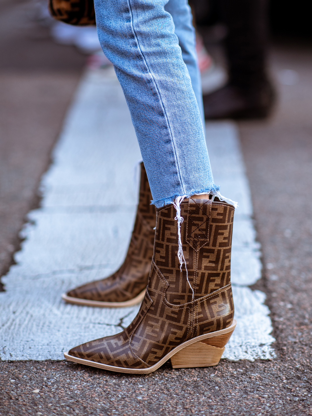 Fendi cowboy deals boots street style